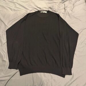 BARNEYS NEW YORK Crewneck Sweater Made In Italy Black Large